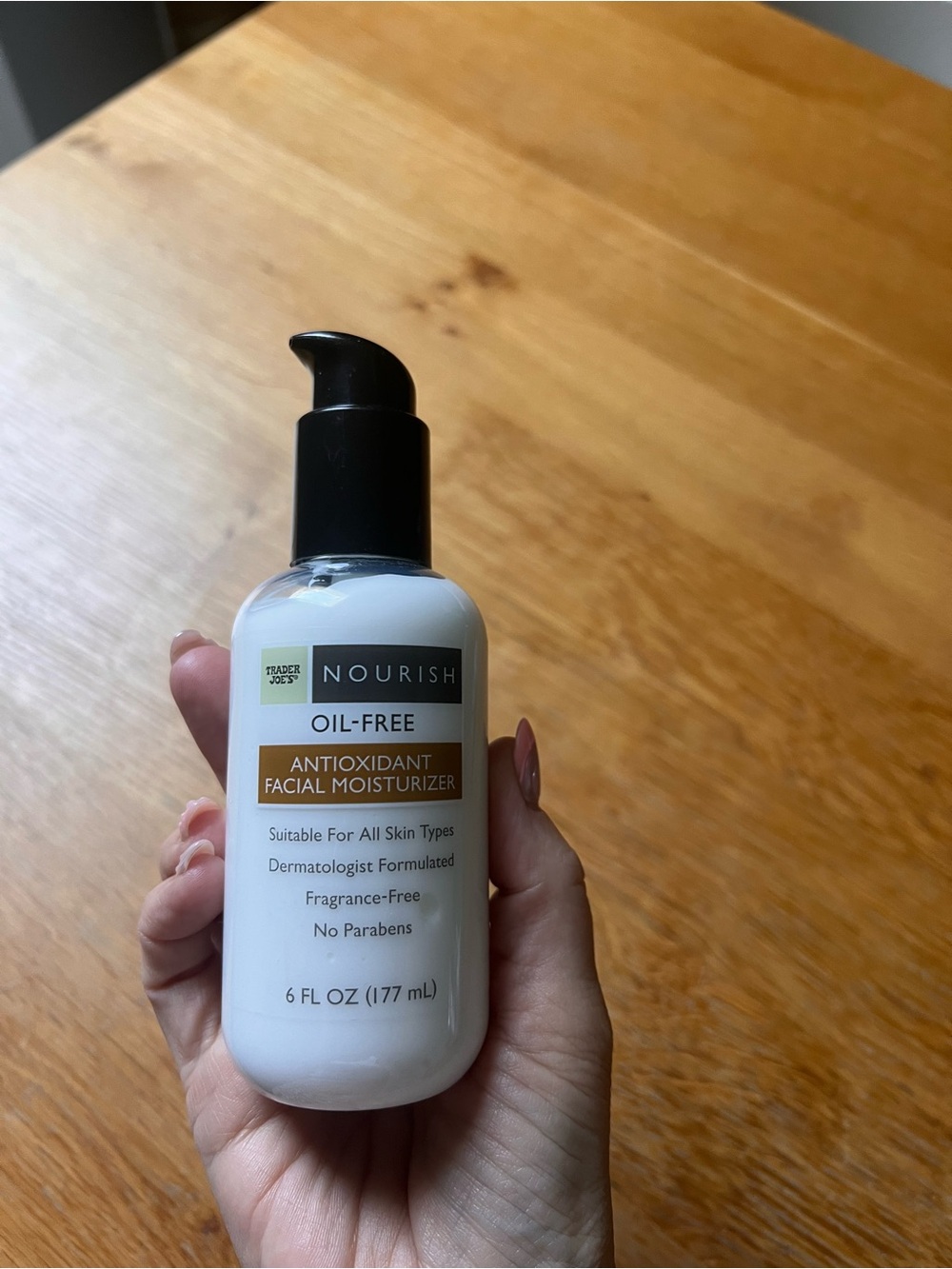 Trader Joe's Nourish Oil-Free Antioxidant Facial Moisturizer